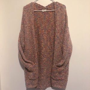Rainbow Confetti cardigan long sweater